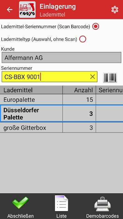 independent loading equipment management
