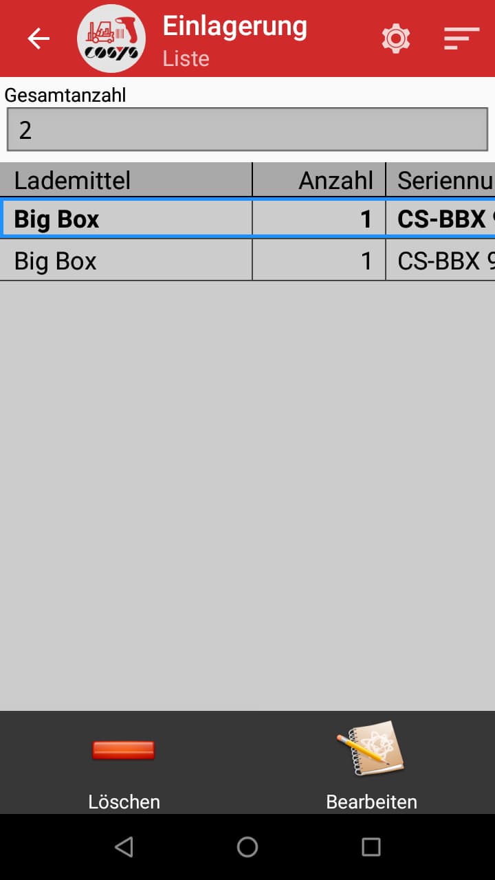Lademittelverwaltung MDE Software