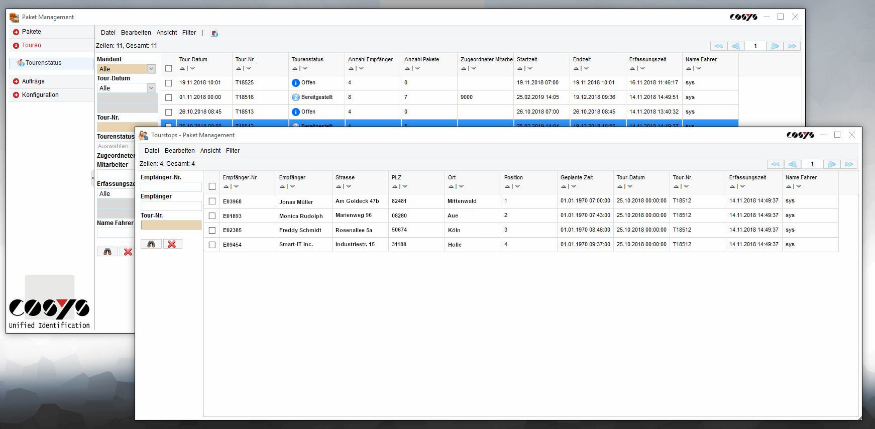 Delivery scanning reverse / collection from customers
