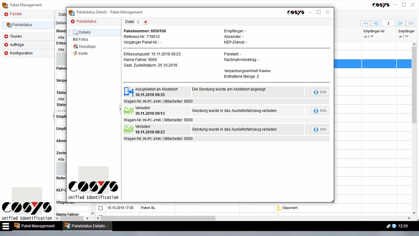 Delivery scanning reverse / collection from customers