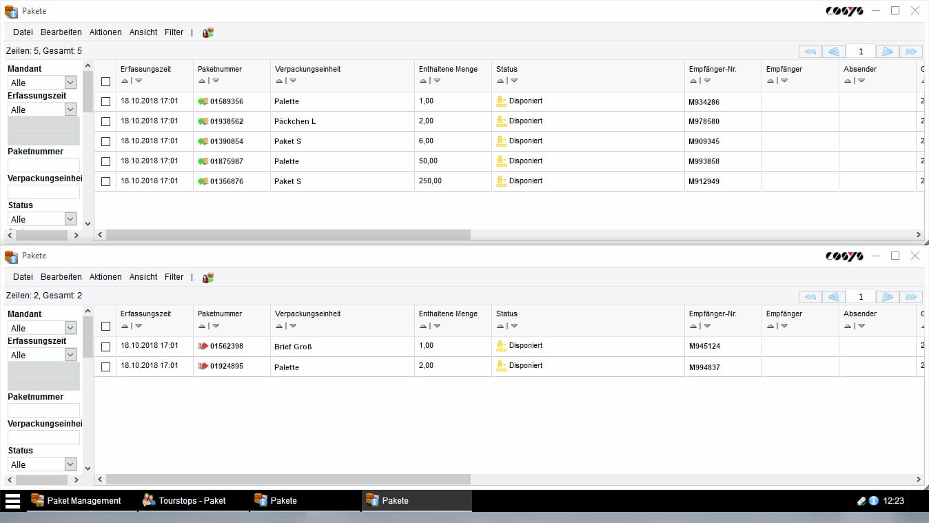 Delivery scanning reverse / collection from customers