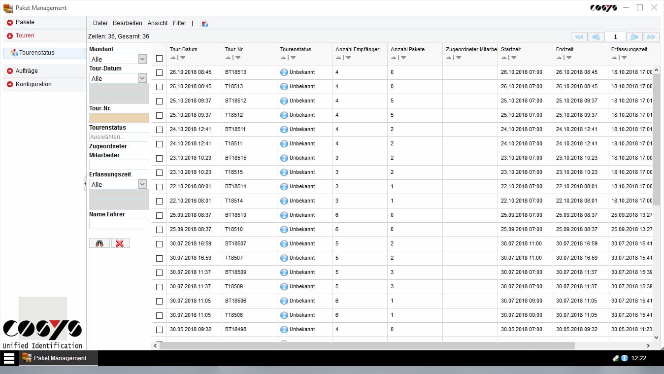 Delivery scanning reverse / collection from customers