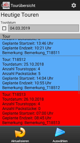 Ablieferscannung Mobile Datenerfassung COSYS