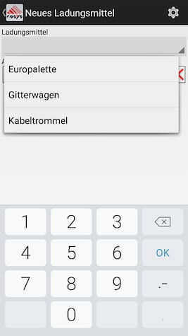 Loading equipment management Delivery scanning Mobile data acquisition