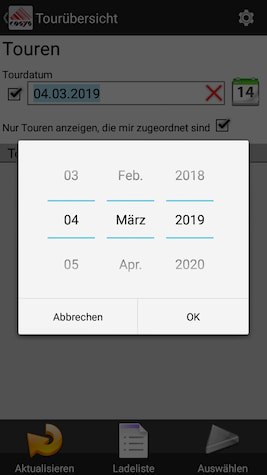 Tours Delivery Scanning Mobile Data Collection