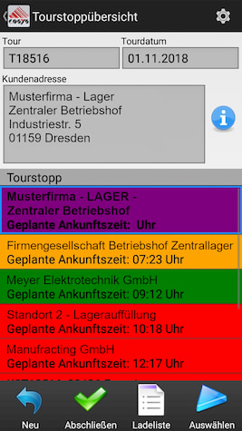Tours Delivery Scanning Mobile Data Collection