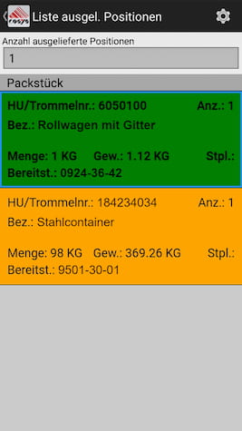 Delivery Delivery scanning Mobile data capture