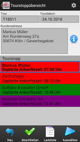 Delivery Delivery scanning Mobile data capture