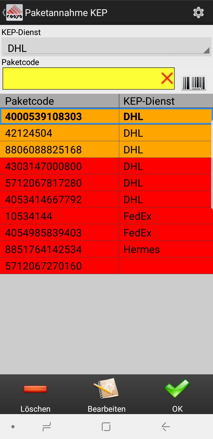 Goods Receipt Article Overview Android Software by COSYS