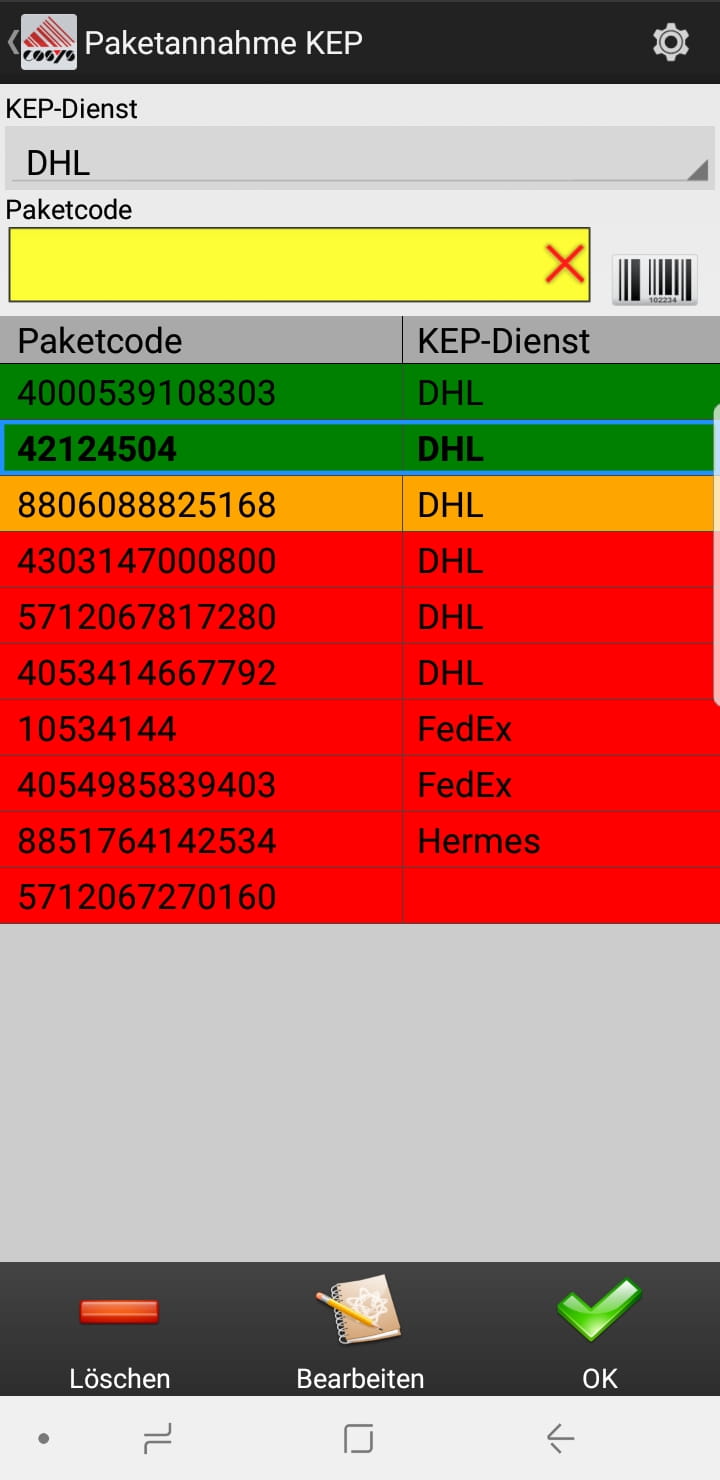 Goods Receipt Article Overview Android Software by COSYS