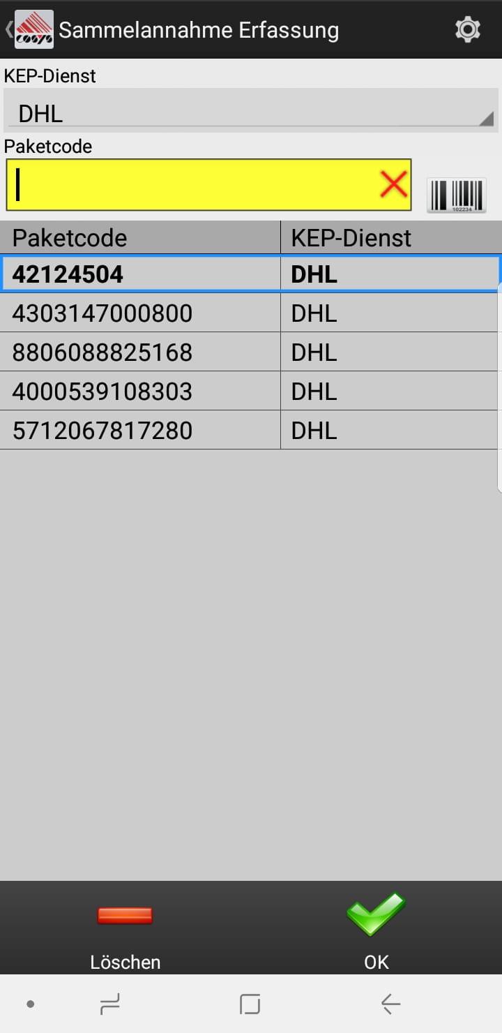 Goods Receipt Article Overview Android Software by COSYS
