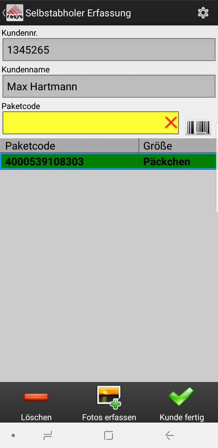 Goods Receipt Article Overview Android Software by COSYS