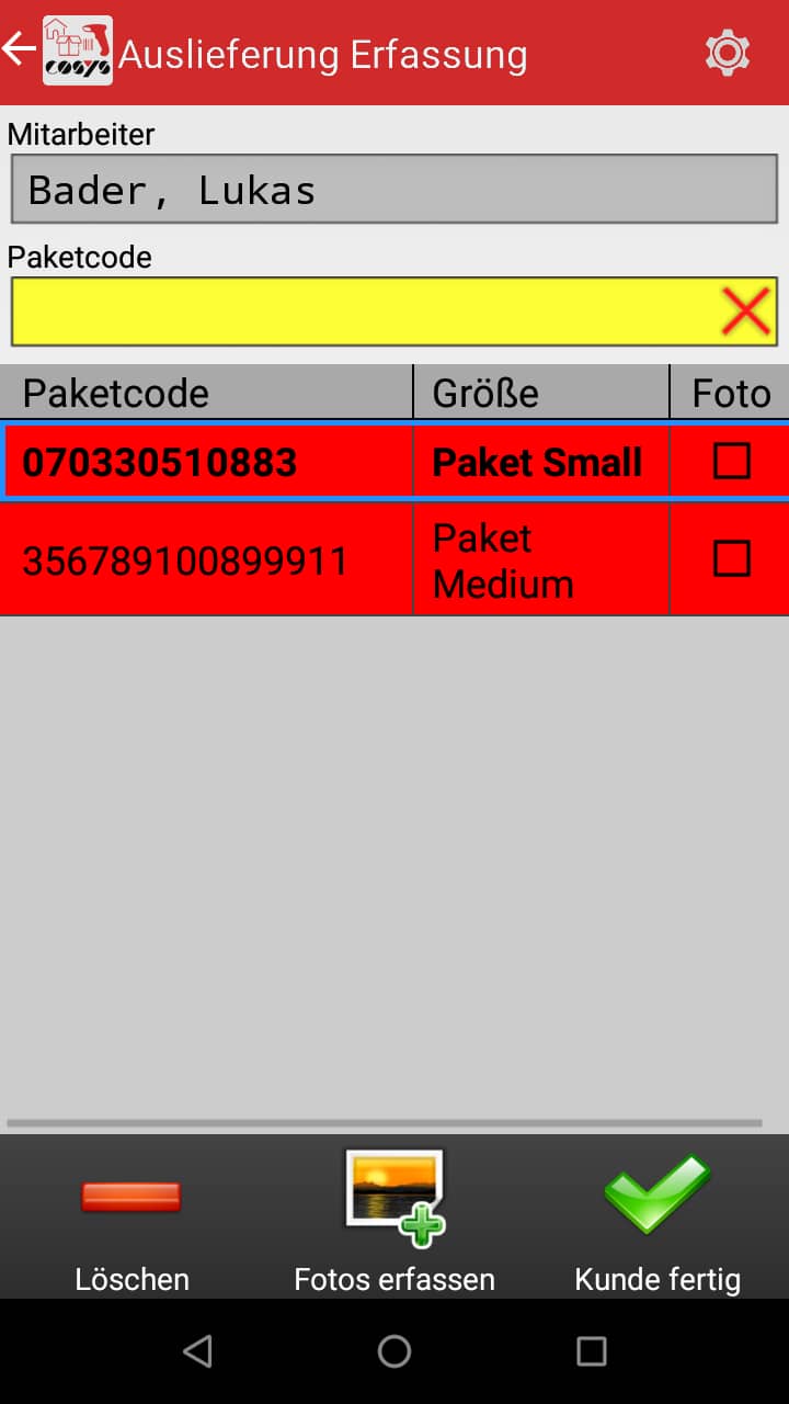 Goods Receipt Article Overview Android Software by COSYS