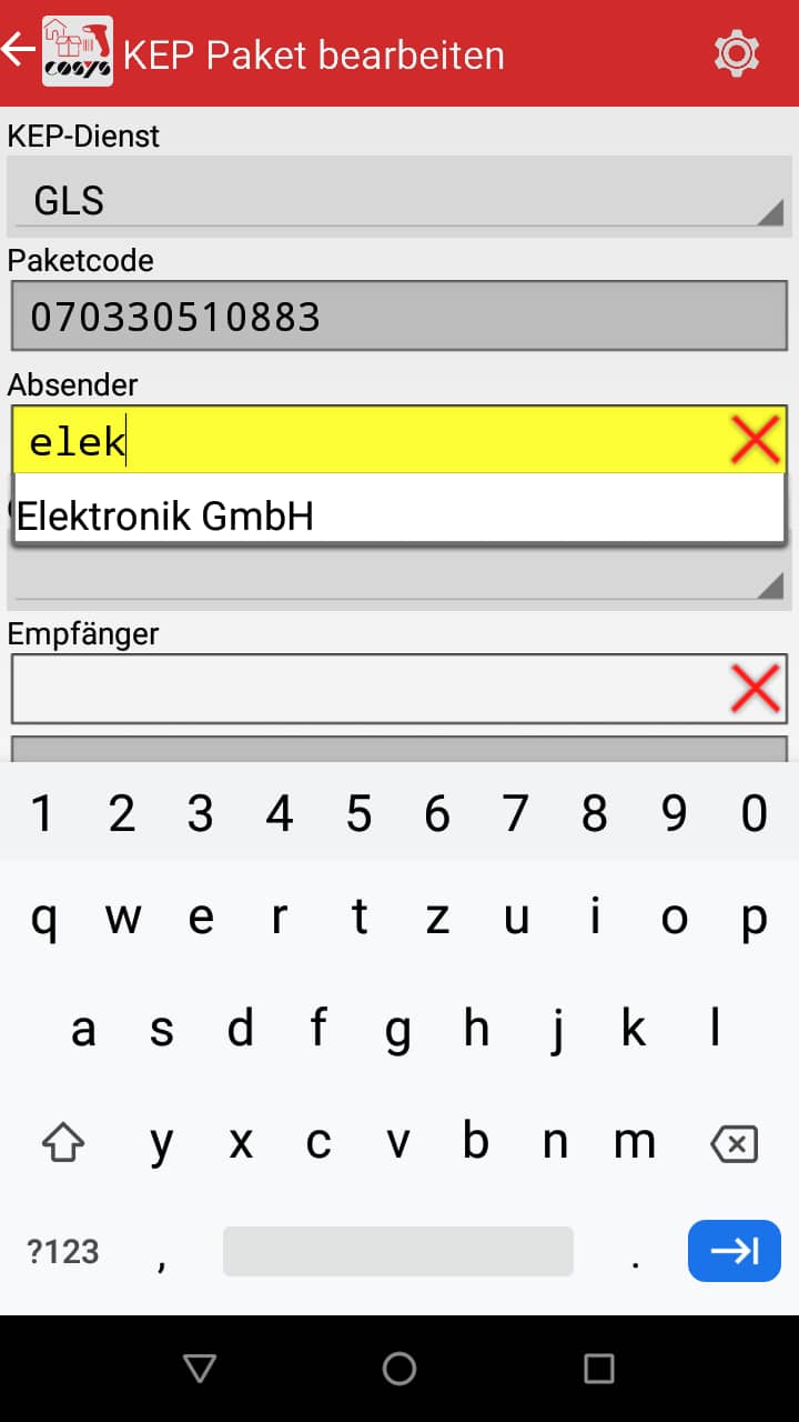 Goods Receipt Article Overview Android Software by COSYS
