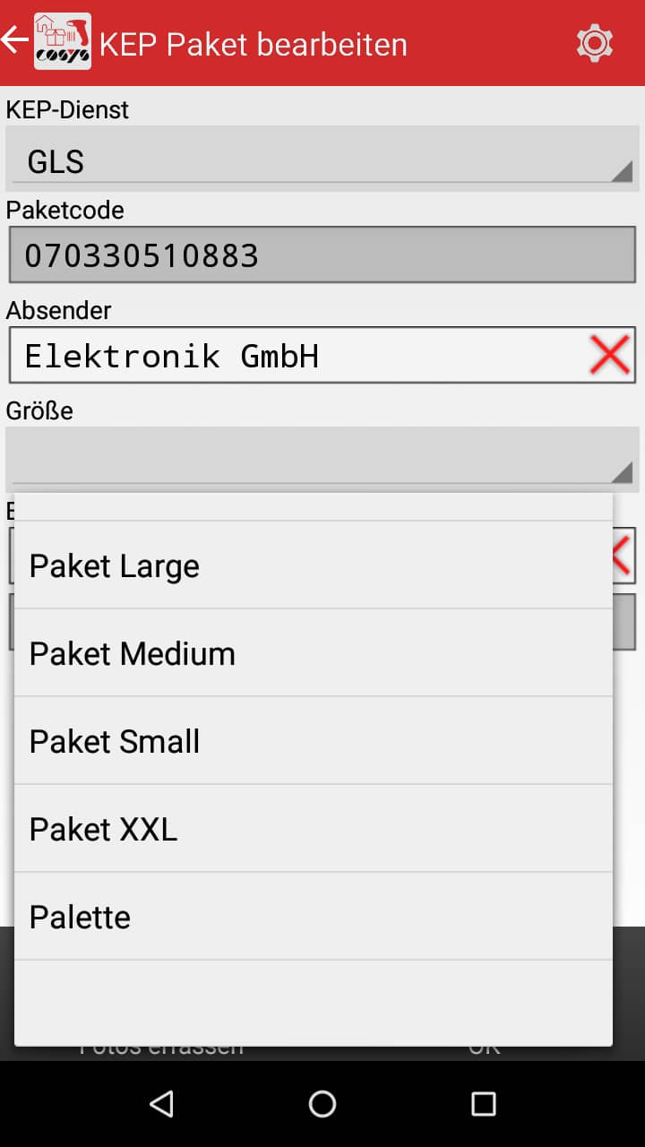 Goods Receipt Article Overview Android Software by COSYS