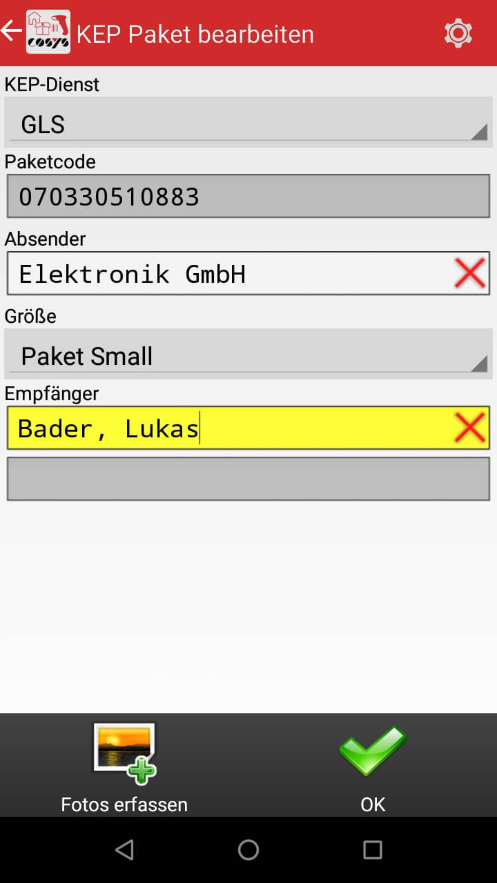 Goods Receipt Article Overview Android Software by COSYS