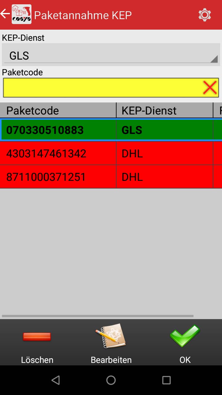 Goods Receipt Article Overview Android Software by COSYS