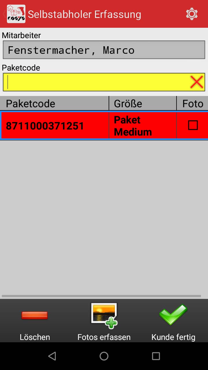 Goods Receipt Article Overview Android Software by COSYS
