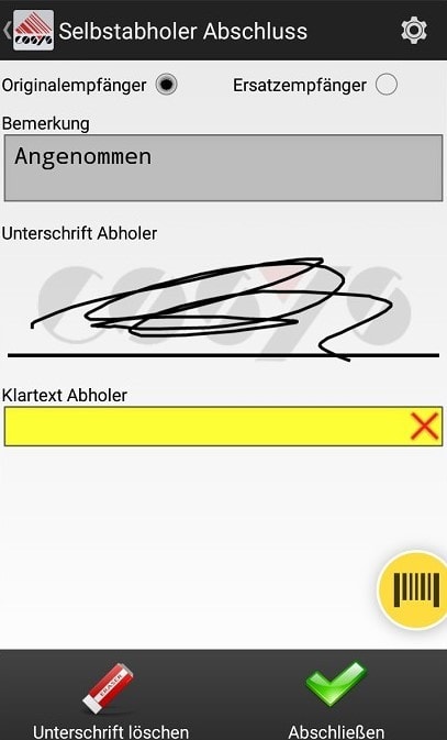 Goods Receipt Article Overview Android Software by COSYS