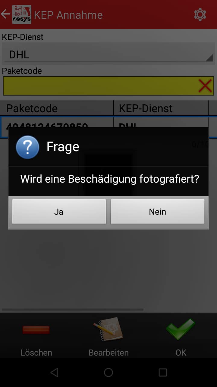 Transport im Paket Management Softwaremodule