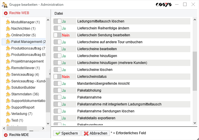 Administration Group management